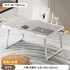 Mesa Pequeña de Cama Elevable Plegable Mesa de Estudio para Dormitorio Mesa de Ventana Saliente Mesa de Lectura Mesa para Computadora Elevable Ajustable