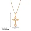 Collar Cruzado de Moda de Venta Caliente Transfronteriza Europea y Americana Microincrustado para Mujer, Cadena de Clavícula de Lujo Ligero de Moda, Cadena de Clavícula de Acero de Titanio de Alta Gama