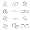 Anillos de Pareja de Verano Versátiles de Diseño Simple Mobius Niche para Estudiantes Venta al por Mayor