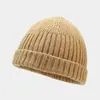 Gorro para hombres a la moda, gorro de hip-hop para propietario, gorro elegante de streetwear, gorro de lana de retazos para hombre, gorro de punto versátil