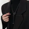 Venta Directa de Fábrica ~ Cadena para Suéter de Otoño e Invierno, No Necesita Quitarse al Dormir, Collar de Moda, Estilo de Nicho de Lujo Ligero de Gama Alta, Combinado con una Camiseta Básica
