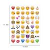 Pegatina de bolsa con expresión de manzana creativa, pegatina de cuenta de mano con expresión de emoji, pegatina de personaje de dibujos animados