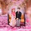 Chen Jun artesanato presente banquinho de vestir casal ornamentos de plástico micro paisagem acessórios de jardinagem DIY decorações de paisagismo para bonsai