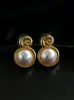 Aretes de Perla con Hilo de Figura de Ocho Estéreo Estilo Metálico para Mujer, Aretes de Perla en Espiral Estilo Festivo, Aguja de Plata 925 Venta al por Mayor