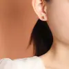 Pendientes de Plata de Ley S925 Yuebao Jewelry con Ágata Roja del Sur y Encaje Incrustado de Diamantes en Forma de Huevo, Pendientes Elegantes, Artículo Popular de Comercio Electrónico, Venta al por Mayor y Dropshipping