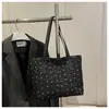 Bolsa Tote de Hombro Simple Estilo Preppy Moda Nueva 2025 con Lazo Dulce y de Gran Capacidad para Mujer