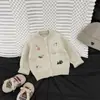 Suéter Rojo para Niños Otoño e Invierno Bebé Top Festivo Ropa de Año Nuevo para Niños Cardigan para Bebé Niña Engrosado