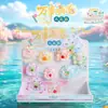 Shan Hai Yun Xu Zorro de Nueve Colas Flocado Caja Sorpresa Celebridad de Internet Estilo Chino Zorro Espiritual Muñeco Flocado Juguete de Moda Figura de Escritorio Adorno