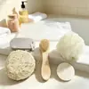 Balde de Madeira em Formato de Coração Kit de Presente para Banho, Massagem e Banho Presente Promocional Kit para Banheiro