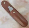 Abrebotellas de vino personalizado de fábrica con estuche de cuero cuchillo de vino abrebotellas de vino estuche de cuero