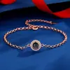 Nuevo brazalete de proyección de venta caliente transfronteriza imagen a color foto personalización nano 100 idiomas Te amo brazalete