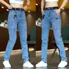 Jeans ajustados para hombre estilo vintage, nuevo estilo de otoño, ropa de trabajo para hombre con múltiples bolsillos, pantalones largos casuales de moda versátiles