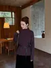 Atacado transfronteiriço moda feminina mais vendida casual estilo coreano gola alta manga longa elegante suéter de tricô pulôver HBZW918130
