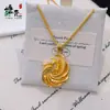 Livrinho Vermelho Mesmo Estilo Ouro Areia Retrô Colar com Pingente de Pavão Versátil Moda Feminina Pingente de Fênix Banhado a Ouro Joias Elegantes