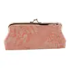 Bolsa Pequena Simples com Estampa de Galhos e Folhas em Lona Porta-Moedas Longo com Alça Bolsa Criativa para Armazenamento Bolsa de Boca de Ouro para Estudante Venda por Atacado
