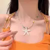 Novo Colar Pena Bronze Zen Chinês Feminino Estilo Étnico Boêmio Camada Dupla Corrente Longa para Suéter Acessórios