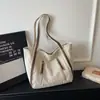Bolsa Feminina Casual Grande Capacidade Estilo Novo Primavera 2026, Moderna e Elegante, Cor Sólida, Simples, Estilo Coreano Bolsa Tote para Trabalho e Aula