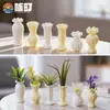Nuevo jarrón de paisaje en miniatura estilo francés vintage para casa de muñecas DIY, decoración de muebles creativos, adorno de escritorio mini