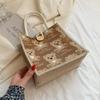Bolsa de Linho para Mulheres, Bolsa Pequena Transversal Estilo Ins Japonês Tendência 2026, Bolsa Lancheira Bento para Estudantes Mulheres
