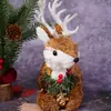 Adornos de Reno Navideño, Accesorios para Fotos, Decoraciones Navideñas, Decoración de Ambiente para Mesa y Ventana, Pequeños Renos Realistas