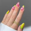 Uñas Postizas de Comercio Exterior Pomelo Rojo Usar Uñas Uñas Postizas Frutales Pieza de Uña Removible Parche de Uña Estéreo 24 Piezas
