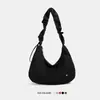 Bolsa Única de Ombro com Pregas para Axila Feminina 2026 Nova Casual Estilo Coreano Bolsa Bolinho Versátil Simples de Ombro ou Transversal