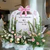 Decoración para el Primer Cumpleaños de Niña Fondo de Pared de Tablero KT Decoración Lazo Rosa Letrero de Bienvenida para Banquete de los 100 Días del Bebé