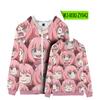 Suéter de casa de juegos de espías Arnia con estampado 3D periférico de color, sudadera con cremallera y doble capa para otoño e invierno