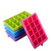 Forma de Gelo Quadrada 15 Cavidades Silicone Forma de Gelo DIY Molde de Cubo de Gelo Grau Alimentício Forma de Gelo Venda Direta da Fábrica