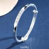 Pulsera Abierta de Cobre Blanco Plateada con Acabado Escarchado para Mujer, Diseño de Nicho, Joyería de Mano de Nuevo Estilo que No se Desvanece, Mil Estilos Entrega al Mayoreo