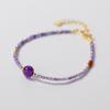 S925 prata fresca doce cor sintética pulseira de zircão mulheres diy mão jóias atacado c0019
