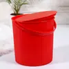 Cubo Grande de Plástico con Tapa, Se Puede Usar como Taburete, para Lavado de Autos, Pesca, Almacenamiento, Cubo Portátil, Cubo de Almacenamiento, Jardín de Infancia