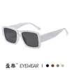 Gafas de Sol Cuadradas de Doble Puente de Moda Casual Transfronteriza 2026 para Hombre, Protección Solar, Estilo Callejero de Celebridad de Internet Europeo y Americano Personalizadas