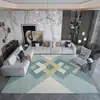 Nueva Alfombra de Piso Sala de Estar Dormitorio Lujo Ligero Alta Calidad Simple Cobertura Total Sofá Alfombra de Piso Grande Mesa de Café Limpiable Alfombra de Mesita de Noche