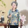 Camisa de Otoño de Manga Larga para Madre 60-70 Ropa de Anciana 80 Abrigo Camisa de Abuela para Mujeres de Mediana Edad y Mayores