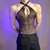 Lencería Sexy de Lóbulo, Body de Malla Apasionado y Atractivo, Medias de Malla Sin Quitar, Body de Pedrería, Ropa de Malla Tallas Grandes, Mayoreo