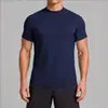 Camiseta deportiva transpirable de secado rápido con tacto frío para hombre, manga corta, para exteriores, fitness, yoga, running, tenis, que absorbe la humedad