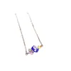 Venta al por mayor de fábrica Popular Pulsera Natural de Tanzanita Plata S925 Incrustada Piedra Principal 3*4 Joyería de Lujo Venta Directa de Fábrica