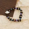 Pulsera de Grano de Café de Cerámica Jingdezhen, Refrescante y que no se decolora, Joyería de Alta Gama para Mujer, Accesorio Versátil de Nuevo Estilo Chino, Mayoreo