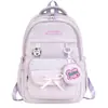 Mochila Escolar Primária para Meninas Alunos do Ensino Fundamental Mochila Simples de Ombro com Grande Capacidade Alunos do Ensino Médio Estudantes Universitários Mochila Casual para Viagens ao Ar Livre