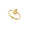 Anillo abierto de la serie Princesa creativa de circonita colorida microincrustada transfronteriza europea y americana para mujer, moda simple, anillo de animal pequeño