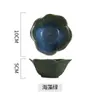 Cuenco de Flores Cerámico, Vajilla para Fondue de Nueve Compartimentos, Cuenco Cerámico para Snacks Horneado en Horno, Cuenco para Salsa para Dipear, Cuenco para Mascarilla Facial, Vajilla Cerámica