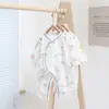 Macacão de Algodão Puro para Bebê Recém-Nascido Todas as Estações, Roupa para Bebê de Primavera e Outono para 0-6 Meses, Macacãozinho