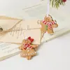 Guirnalda Transfronteriza de Hombre de Jengibre de Resina de Navidad Casa Colgante Pequeño Decoración de Árbol de Navidad Decoraciones Navideñas