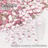 Acessórios de Joias em Formato de Coração de Pêssego de 4mm Joias DIY Diamante Decorativo Nail Art Diamante Usável Nail Art Joias Estilo Quente Atacado
