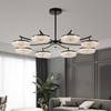 Luminária de Teto Luxo Leve Italiana de Sala de Estar 2025 Nova Luminária Principal de Hall Lustre de Teto de Resina Atmosférico Simples Moderno