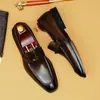 Zapatos de cuero de negocios para hombre, piel de vaca, estilo barbero, estilo discoteca, piel genuina, calzado formal, tallas grandes, mocasines casuales, estilo británico, zapatos unisex para hombre