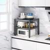 Estante de Almacenamiento para Cocina, Estante de Almacenamiento Multifuncional de Múltiples Niveles para Horno de Microondas de Pie, Estante para Ollas, Estante de Almacenamiento para Ollas y Sartenes para Uso Doméstico