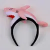 Lindas diademas de dibujos animados, divertidos sombreros de carpa y dinosaurio, diademas de tiburón súper adorables, perfectos para fotos, actuaciones de adultos y niños, y como accesorios para el cabello