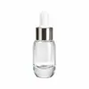 Frasco Conta-gotas de Óleo Essencial Novo do Fabricante 15ml, Frasco Reutilizável, Frasco de Vidro de Grau Alimentício, Atacado em Pequenas Quantidades